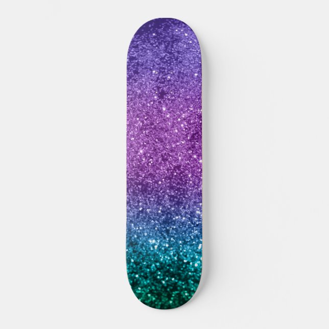 Unicorn Girls Glitter #10 #shiny Skateboard (Front)