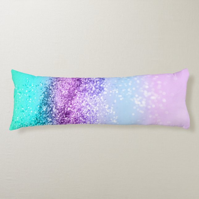 Unicorn Girls Glitter #14 #shiny #decor #art Body Cushion (Front)