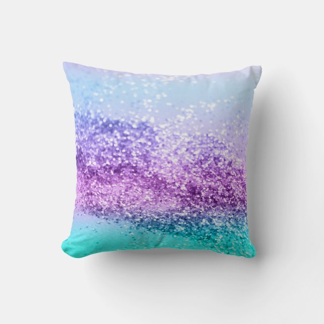 Unicorn Girls Glitter #14 #shiny #decor #art Cushion (Front)