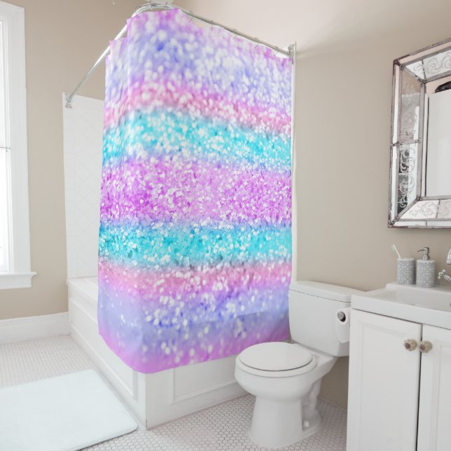 Unicorn Girls Glitter #15 #shiny Shower Curtain (In Situ)