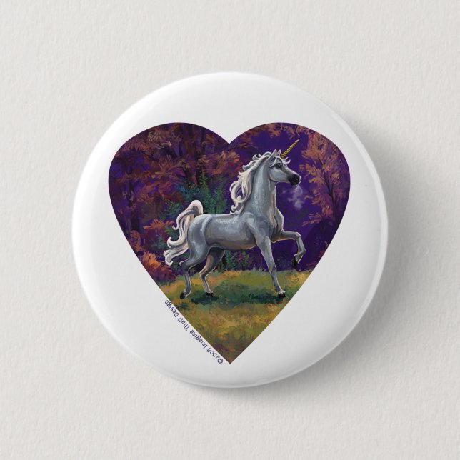 Unicorn Glade 6 Cm Round Badge (Front)