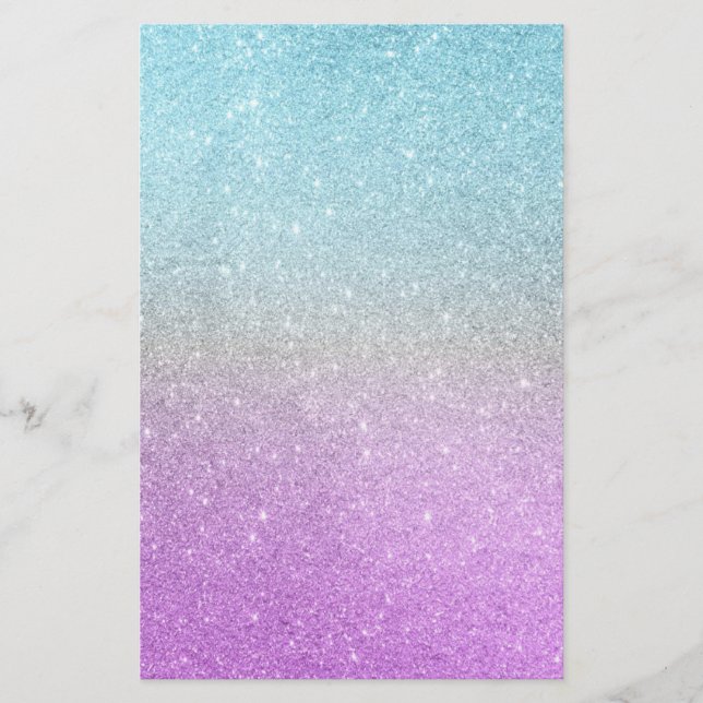 Unicorn glitter Stationery (Front)