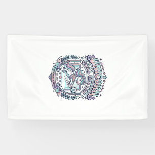 Unicorn Goal Getter Retro Style Graphic Tee Design Banner