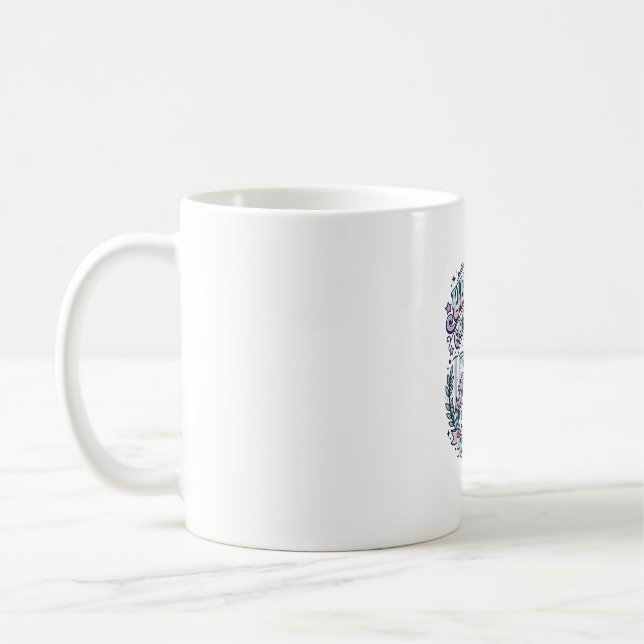 Unicorn Goal Getter Retro Style Graphic Tee Design Coffee Mug (Left)