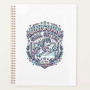 Unicorn Goal Getter Retro Style Graphic Tee Design Planner