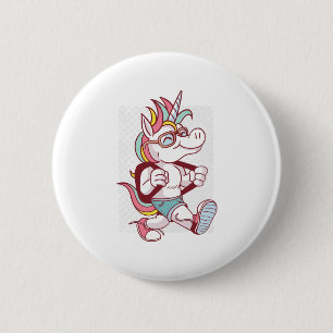 Unicorn Goes To School 6 Cm Round Badge