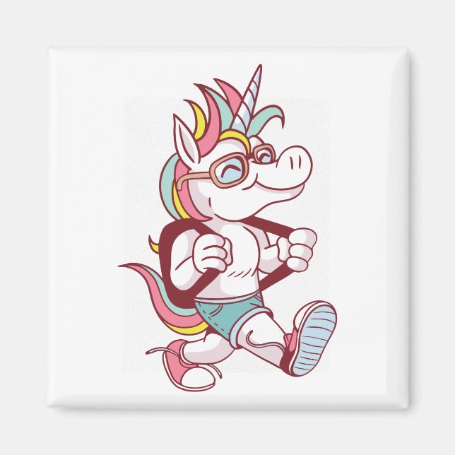 Unicorn Goes To School Magnet (Front)