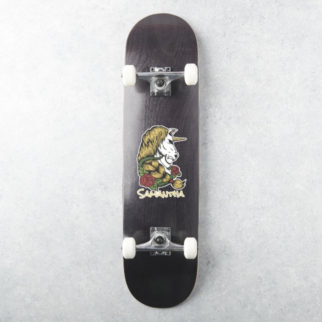 Unicorn Gold Rose (Skateboard)