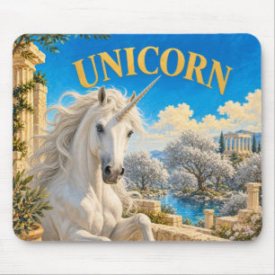 Unicorn, Gothic Fantasy Monster Mouse Mat