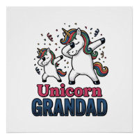 Unicorn Grandad Vintage Engraving Shirt Design_1