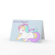 Unicorn greeting card