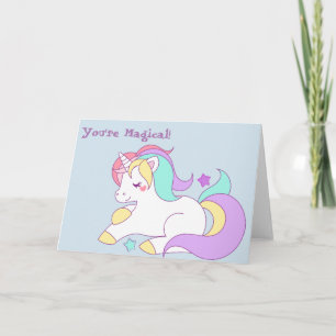 Unicorn greeting card
