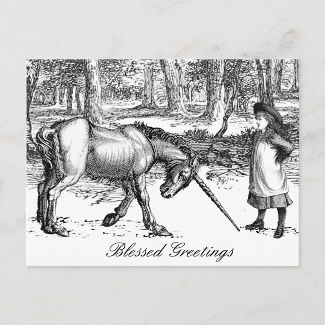 Unicorn Greeting Postcard (Front)
