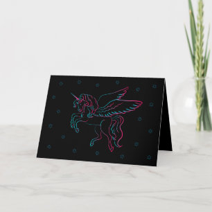 unicorn greetings card