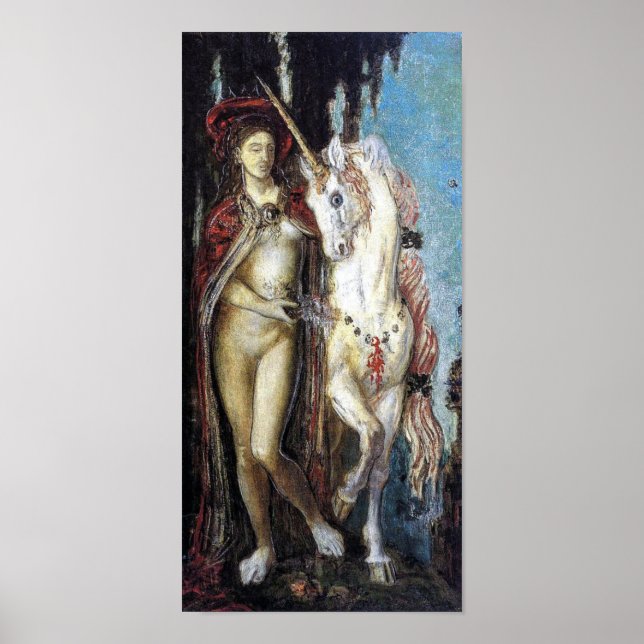 Unicorn – Gustave Moreau Poster (Front)
