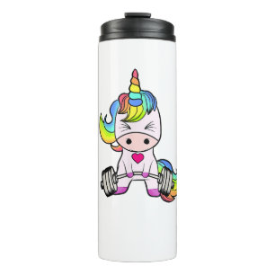Unicorn Gym T-Shirt, Unicorn Weightlifting Shirt T Thermal Tumbler