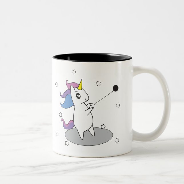 Unicorn Hammer Throw Mug Cup (Right)
