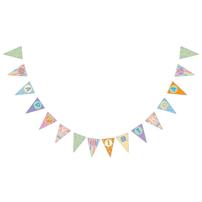 Unicorn Happy Birthday Banner (All)