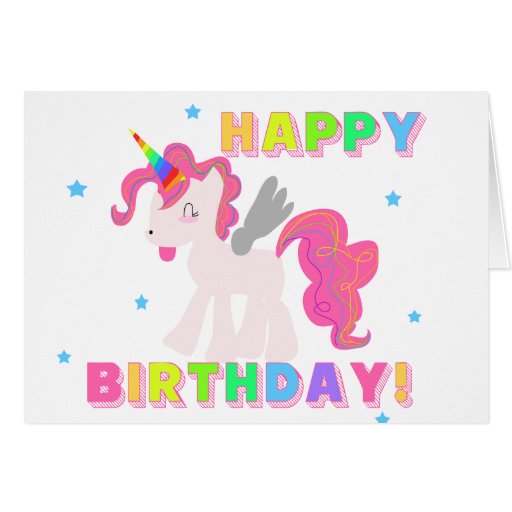 Lovely 50 Unicorn Happy Birthday Card