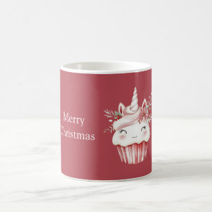 Unicorn Happy Eyelashes Cupcake Coffee Mug