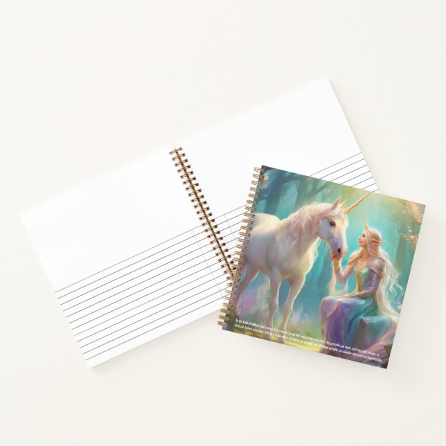 Unicorn Hardcover Notebook (Inside)
