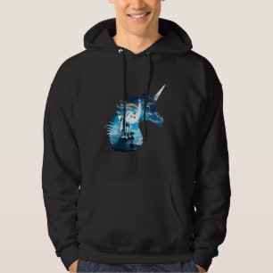 Unicorn Head Colourful Hoodie