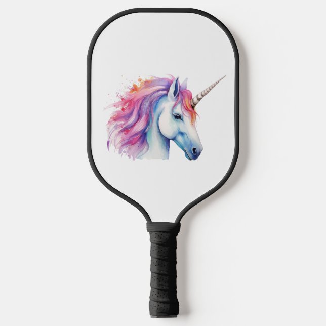 Unicorn Head  Pickleball Paddle (Front)