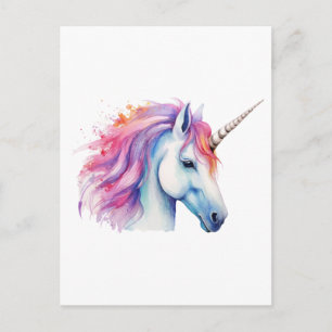 Unicorn Head Postcard