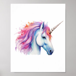 Unicorn Head Poster