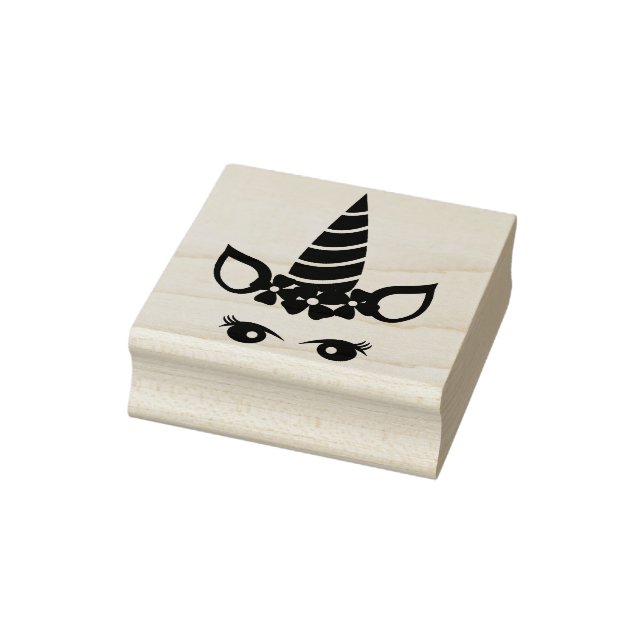 Unicorn Head Rubber Stamp (Stamp)