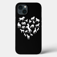 Unicorn HeartShaped Silhouette Gift for Girls
