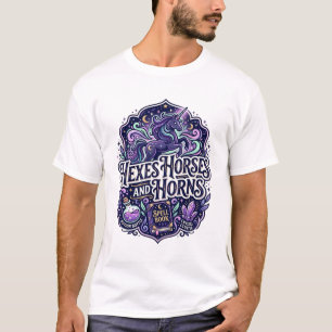 Unicorn Hexes Horses and Horns POD Ready POD Artwo T-Shirt