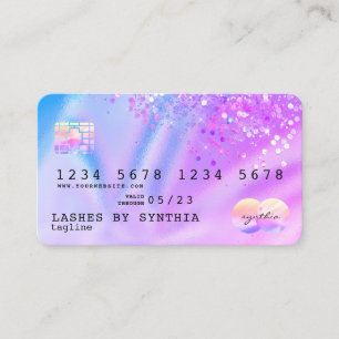 Unicorn Holograph Modern Credit Card Logo