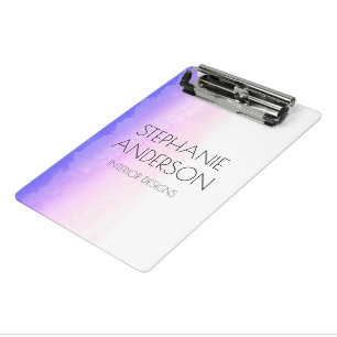 Unicorn Holography Watercolor Abstract Mini Clipboard