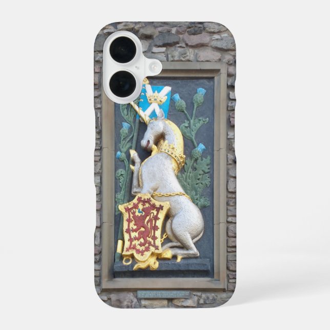Unicorn, Holyrood Palace iPhone 16 Case (Back)