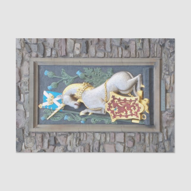 Unicorn, Holyrood Palace Tissue Paper (Front)