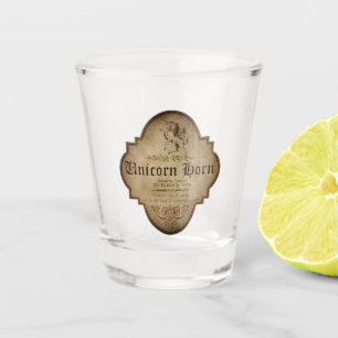 Unicorn Horn Apothecary Halloween Shot Glass