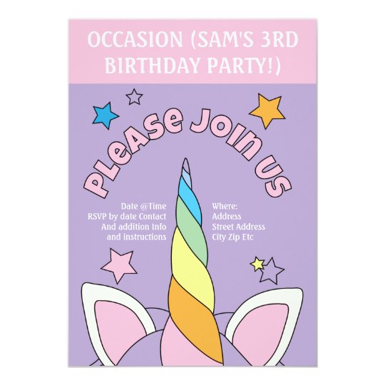 customisable invitations