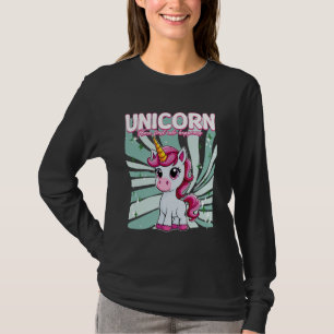 Unicorn Horn First Into Happiness Unicorn T-Shirt