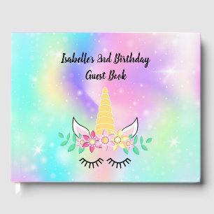 Unicorn Horn Party Guest Book