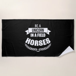 Unicorn horse mythical creatures Pony Unicorn Beach Towel