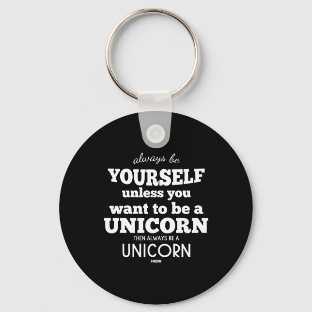 Unicorn horse mythical creatures Pony Unicorn Key Ring (Front)