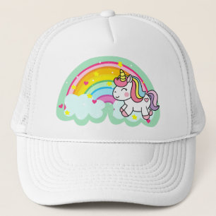 Unicorn Horse with Rainbow Cartoon-24964 Trucker Hat