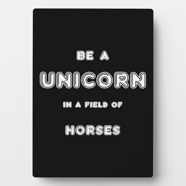Unicorn Horses Plaque (Front)