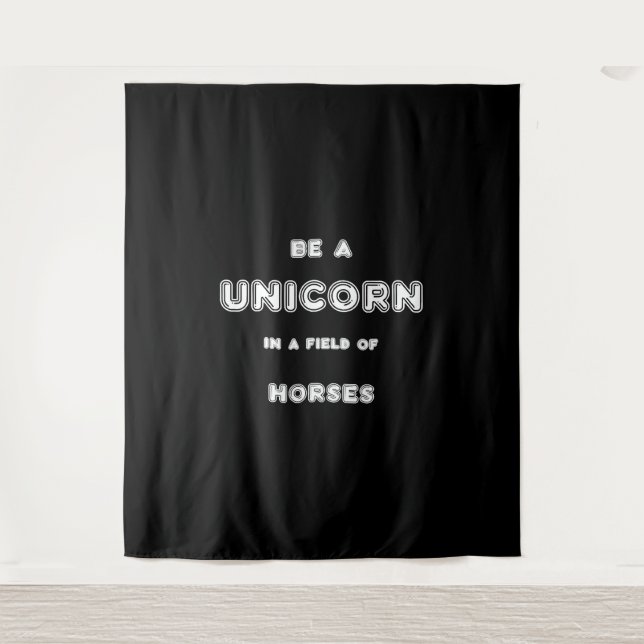Unicorn Horses Tapestry (Front)