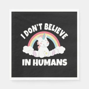 Unicorn humans napkin