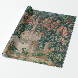 Unicorn Hunt Mediaeval Art - Unicorn Is Found Wrapping Paper