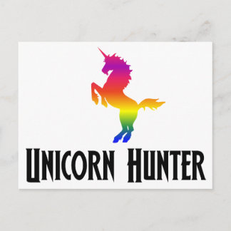 Unicorn Hunter (Rainbow) Postcard