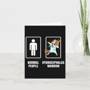 Unicorn Hydrocephalus Warrior Survivor Get Well Gi Card