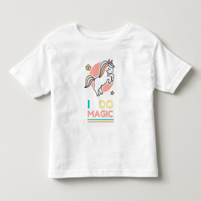 Unicorn - I Do Magic Toddler T-Shirt (Front)